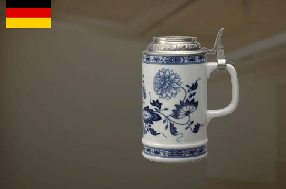 フッチェンロイター Hutschenreuther 蓋付ビアカップ 独製 ビール - 食器