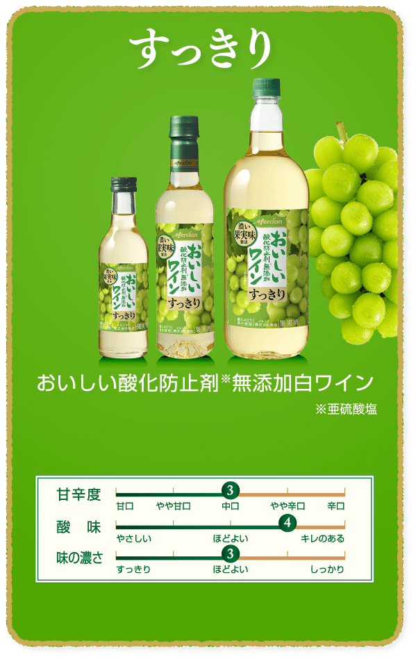 商品情報｜おいしい酸化防止剤無添加ワイン｜ワイン｜メルシャン｜キリン