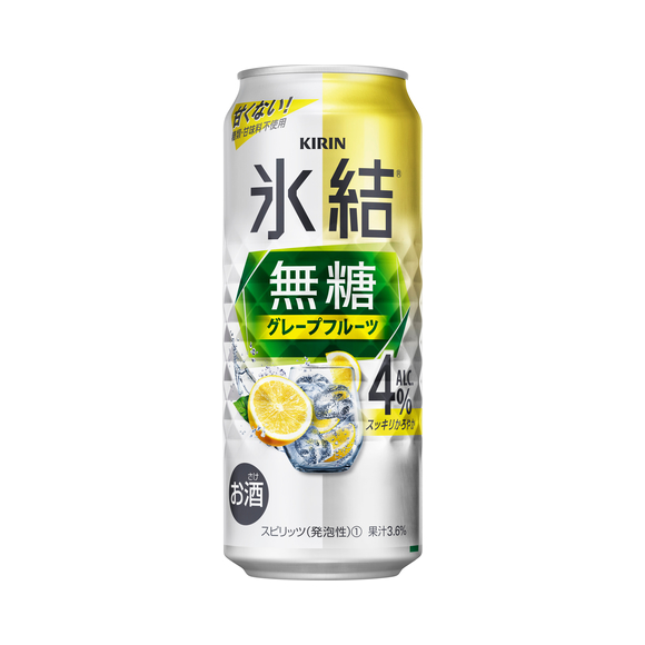 キリン 氷結®無糖 グレープフルーツ Alc.4% 500ml 缶（お酒）｜商品