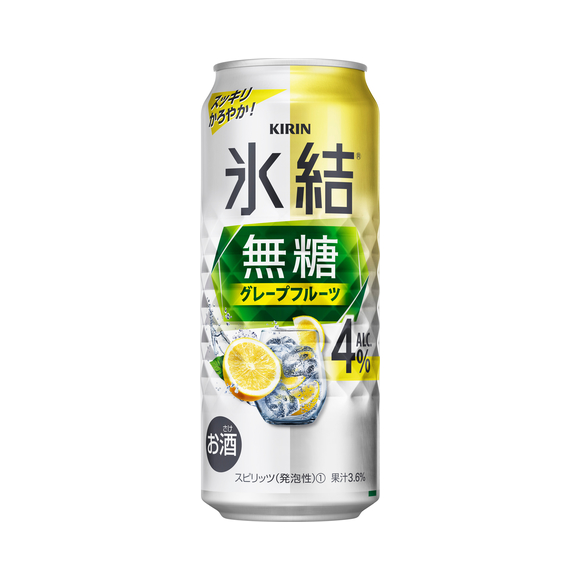 キリン 氷結®無糖 グレープフルーツ ALC.4% 500ml 缶（お酒）｜商品